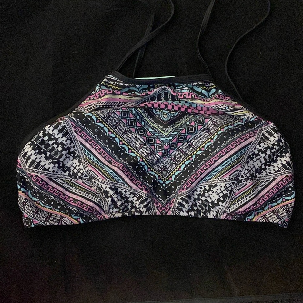 High neck swimsuit top